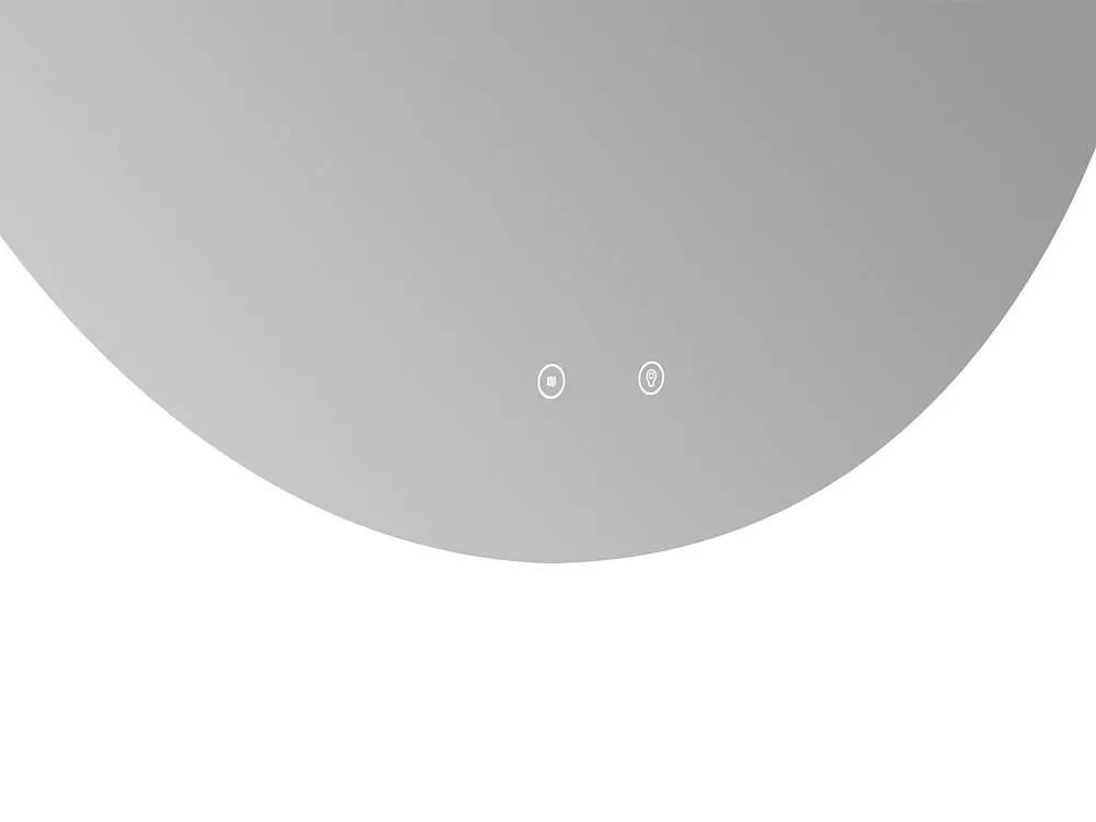 Vente-unique Oval Frameless Anti-Mist LED Bathroom Mirror - D90 Cm - ROMULA in Clear 6