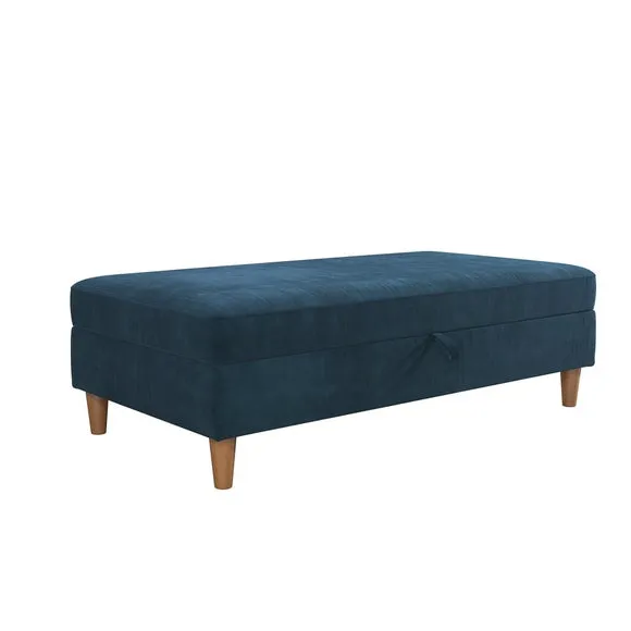 Hartford Chenille Storage Ottoman 2