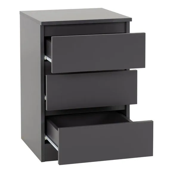 Set of 2 Walker 3 Drawer Bedside Tables 3