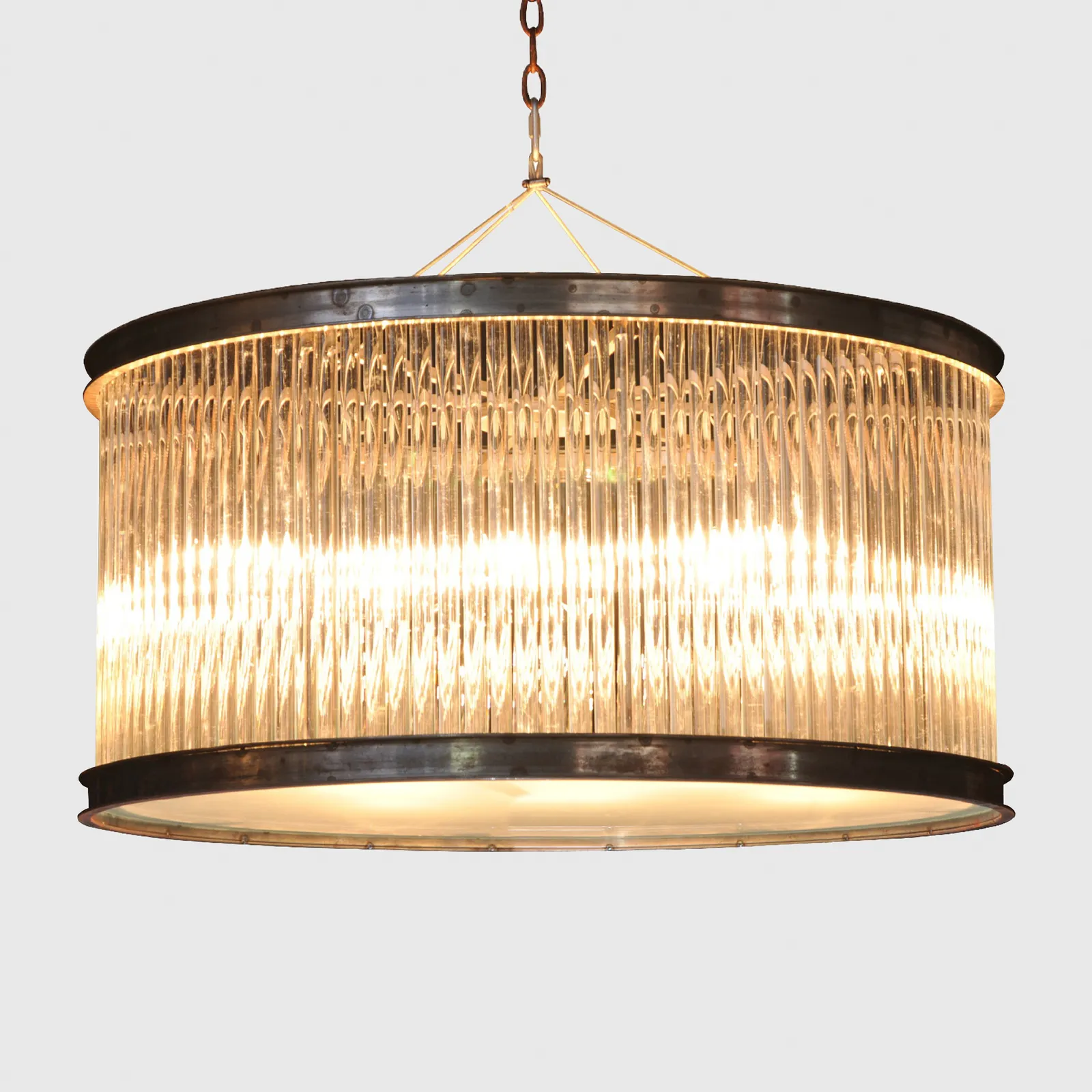 Timothy Oulton Rod Medium Pendant Light Metal | Barker & Stonehouse