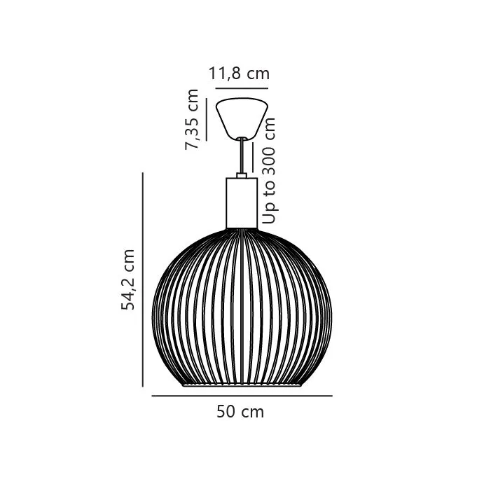 Nordlux Modern Indoor Pendant Light Black Metal E27 chrome socket - Mains Powered, IP20 5