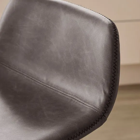 Jayden Height Adjustable Barstool, Faux Leather 3