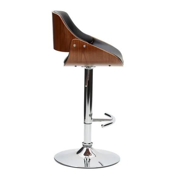 Trento Adjustable Height Bar Stool, Faux Leather 3