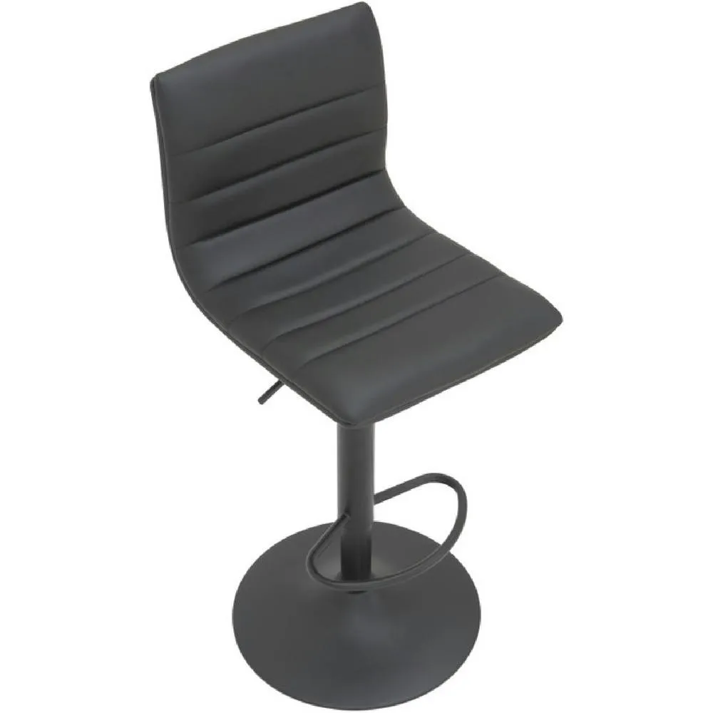 netfurniture Alsom Matt Black Bar Stool Black 6