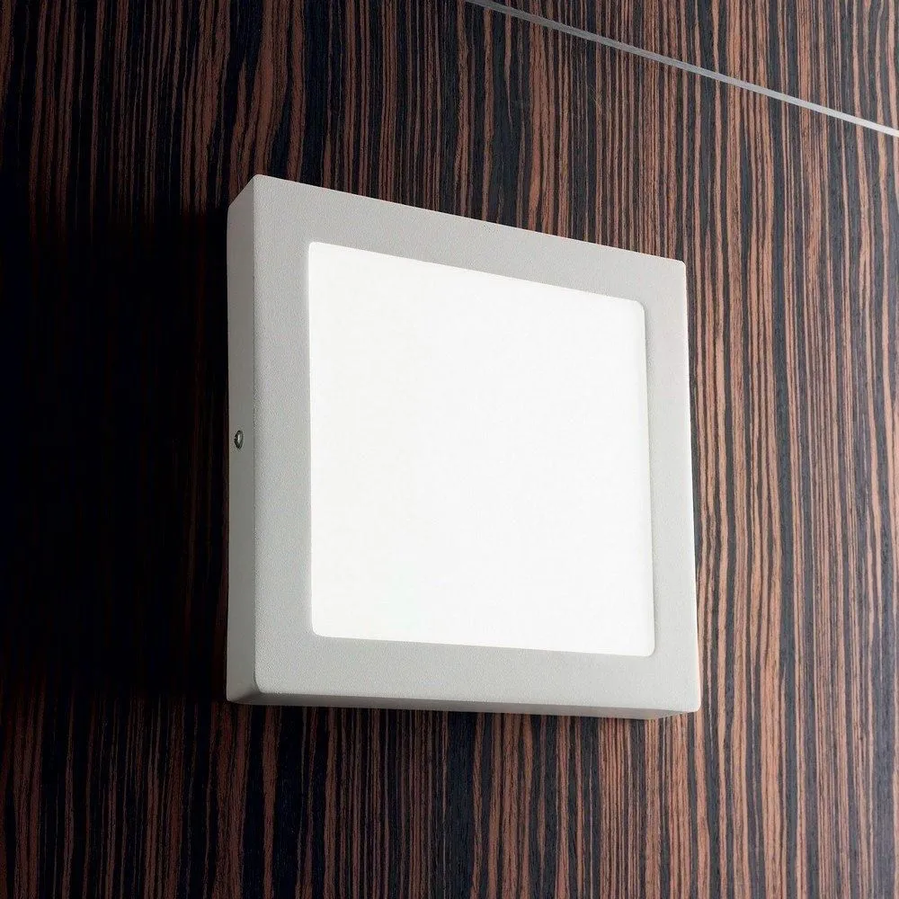 Netlighting Universal LED 1 Light Indoor Square Medium Flush Light White 2