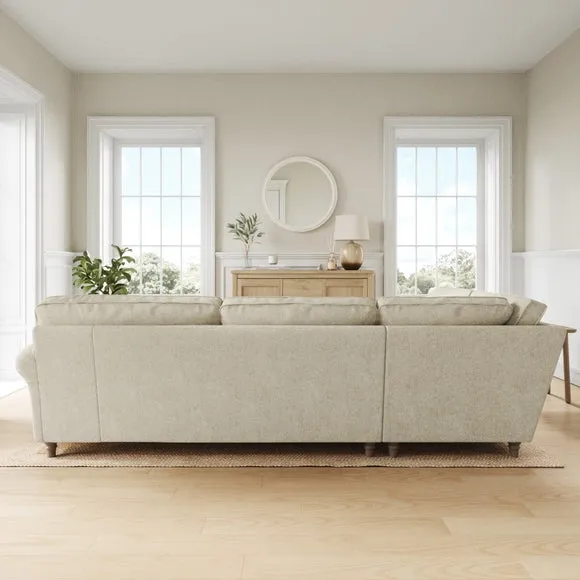 Flori Soft Chenille Corner Sofa 3