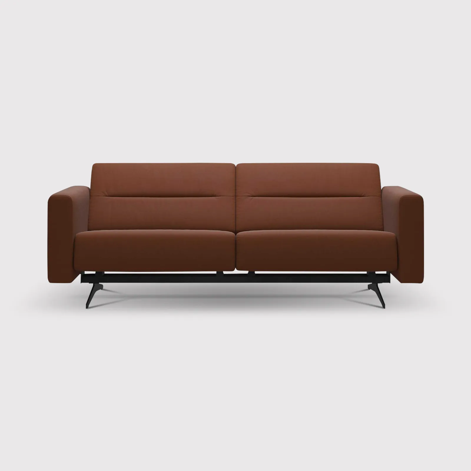 Stressless Stella 2.5 Seater With S2 Arm, Brown Leather | Barker & Stonehouse