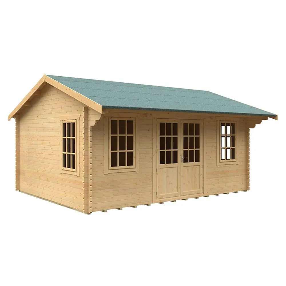 Buttercup Farm 18x14 The Dalton 44mm Cabin - L535 x W415 x H303.6 cm in Natural 1