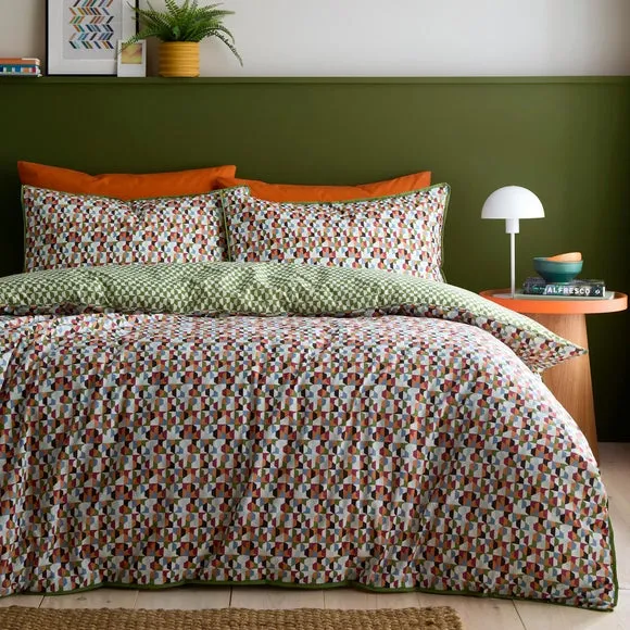 Appletree Star Geo 100% Cotton Duvet Cover & Pillowcase Set