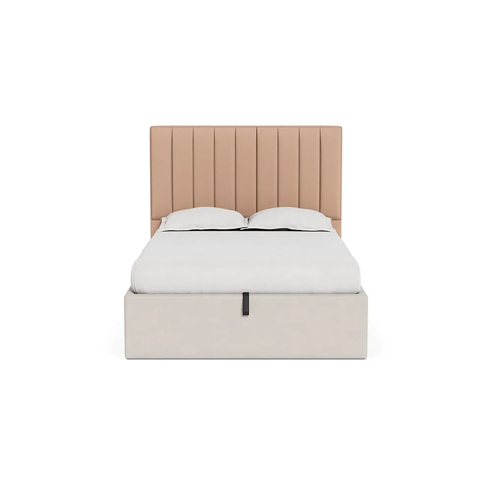 Heal's Retta Headboard Double Capelo Linen-Cotton Rosedale 1