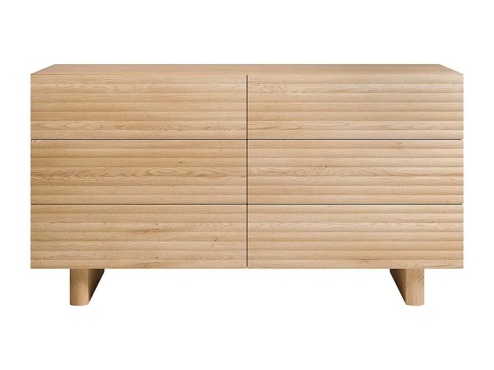Vente-unique 6-Drawer Chest Of Drawers - MDF - Colour: Natural - LUDIMA in Light Oak 2