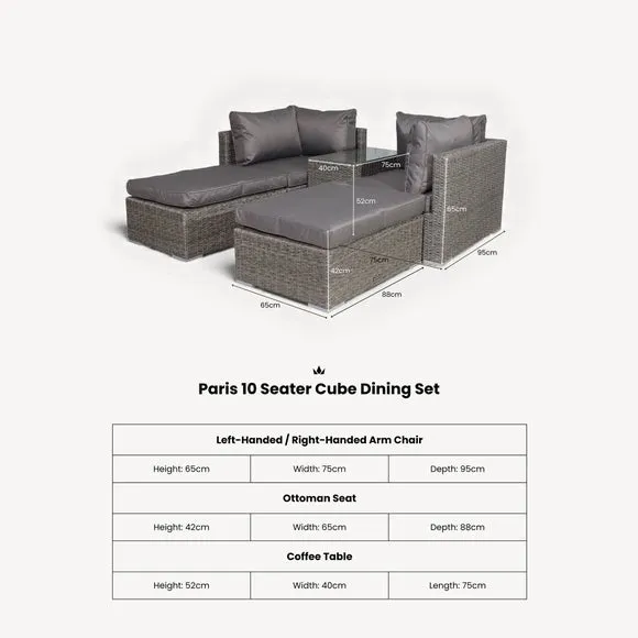 Paris 4 Seater Relaxer Set 6