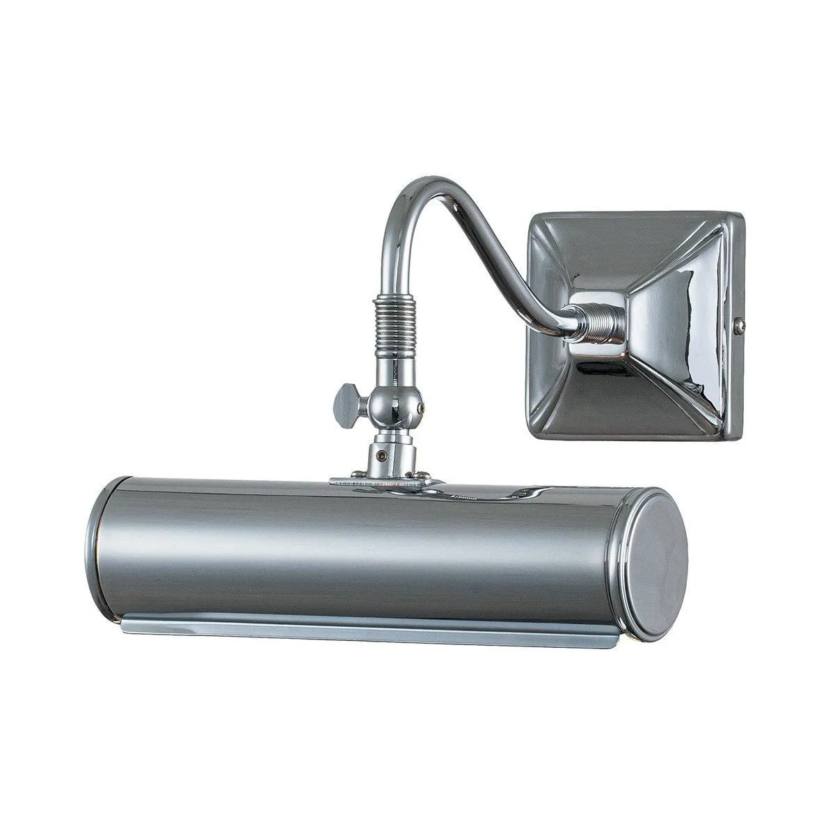 Netlighting Picture Light 1 Light Small Picture Wall Light Polished Chrome E14 in Grey