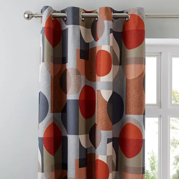 Elements Oscar Blackout Eyelet Curtains 1