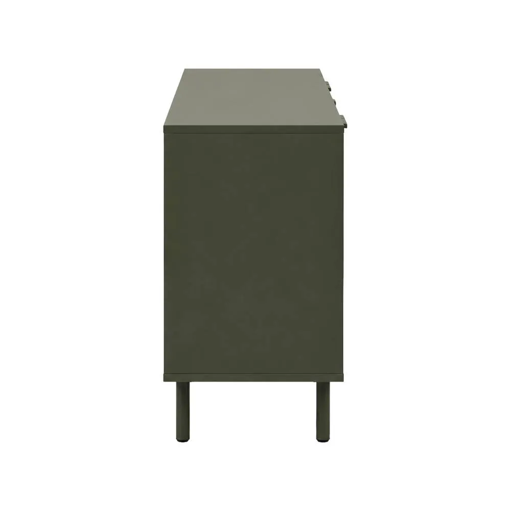 sweeek Sideboard 4 doors 160cm wood decor & metal in Khaki 6