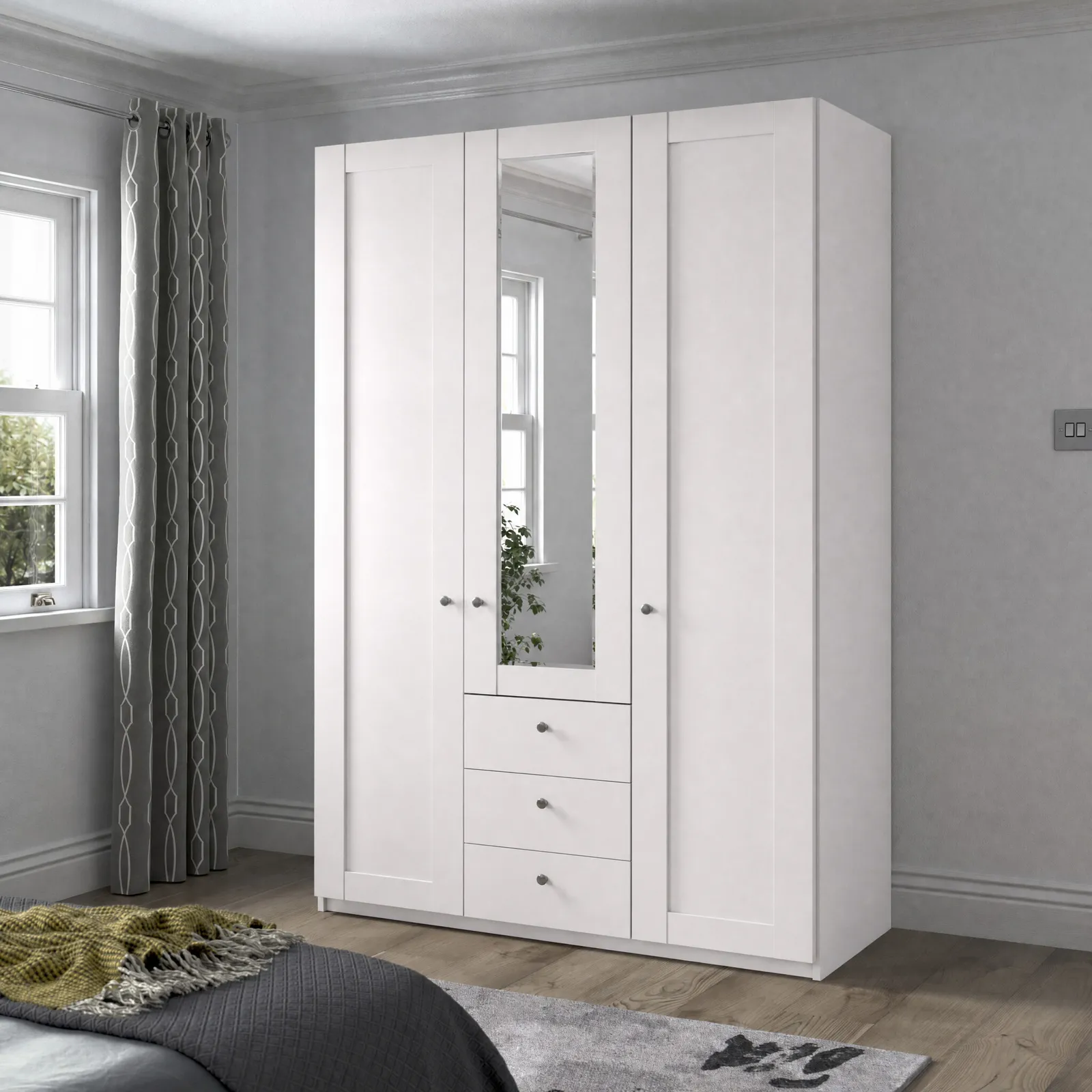 Varese Functional Unit 3 Drawers, White | Barker & Stonehouse 2