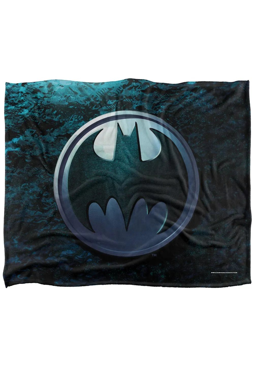 Batman Blanket, 152x127 cm, Batcave Bat Symbol Logo Silky Touch Super Soft Throw Blanket in White