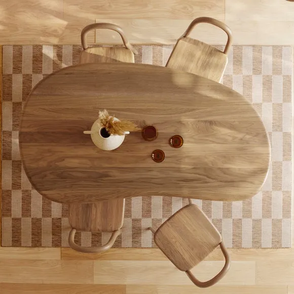 Ludo Kidney Shaped 6 Seater Dining Table 2