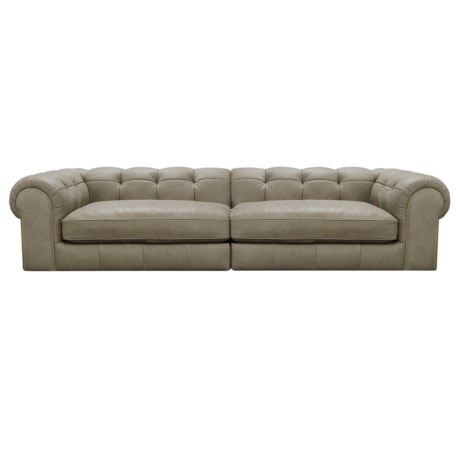 Blair Leather Split Frame 4 Seater Sofa