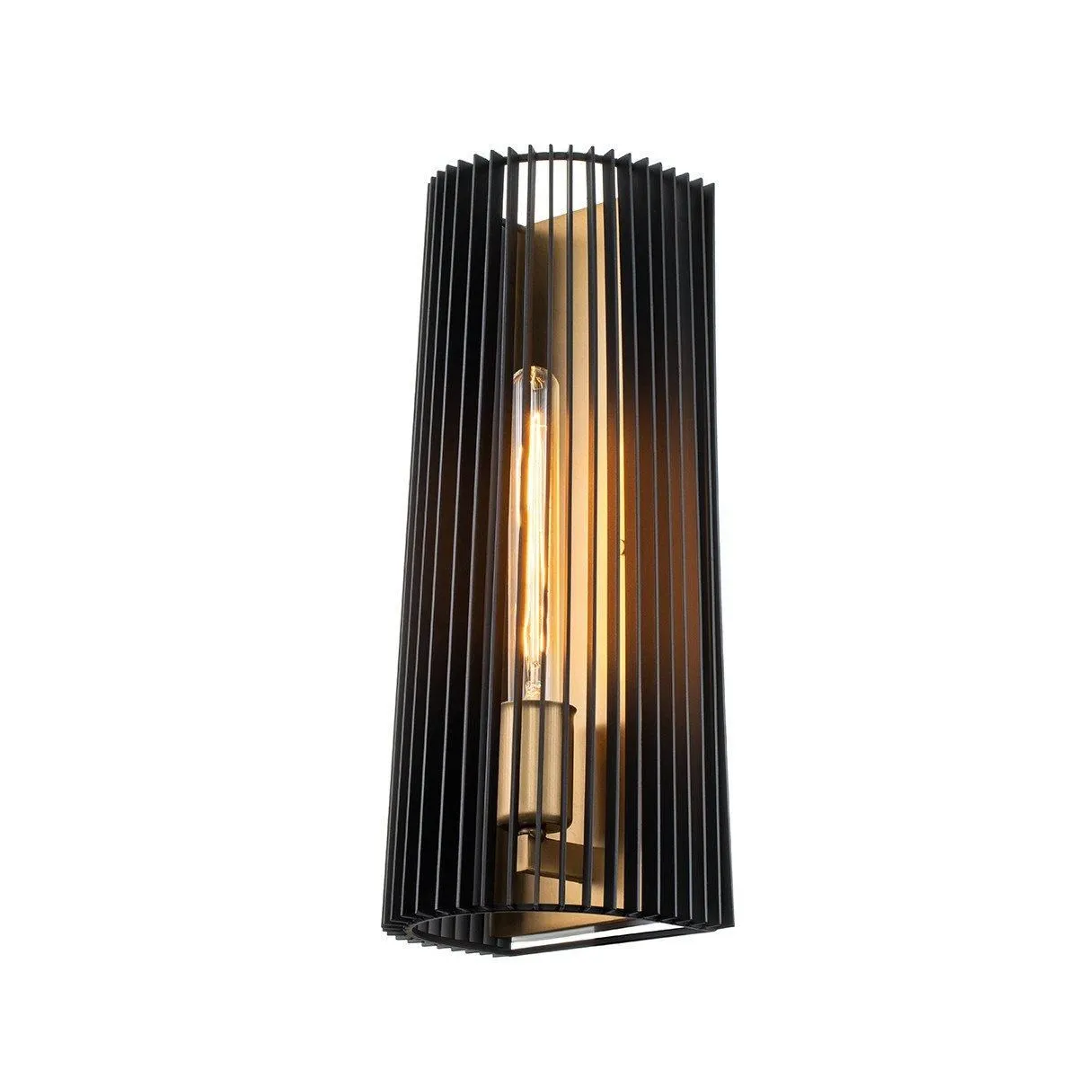 Netlighting Kichler Linara Wall Lamp Black & Natural Brass