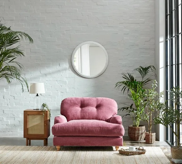Martha Vintage Soft Chenille Snuggle Chair 3