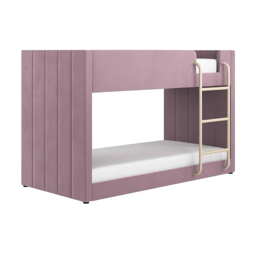 Flair Eden Fabric Bunk Bed in Pink 4