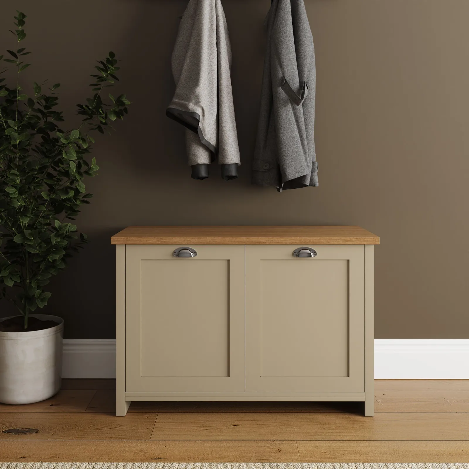 GFW Lancaster Shoe Storage in Cream 1