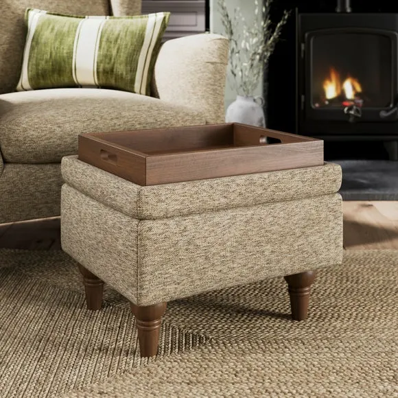 Charnwood Blended Chenille Storage Footstool 2
