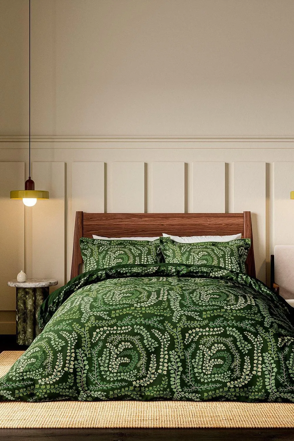 Harlequin 'Fayola' Cotton Duvet Cover Set in Green