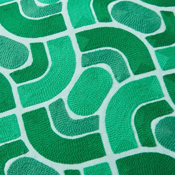 Sophie Robinson Wave Stitch Crewel Square Cushion 2