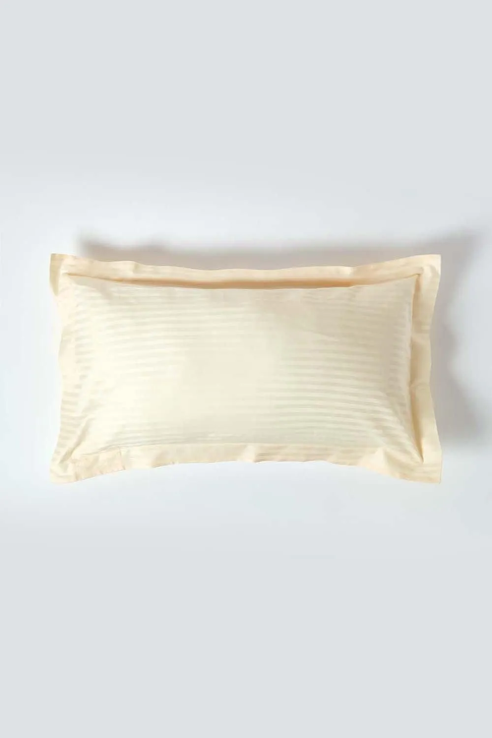 Homescapes Egyptian Cotton Ultrasoft King Size Oxford Pillowcase 330 TC in Bright Yellow 1