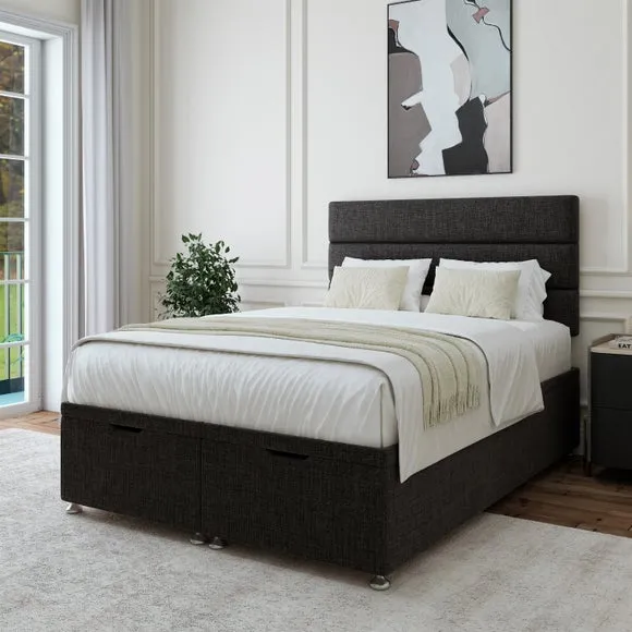 Woven Fabric End of Bed Ottoman Base 1