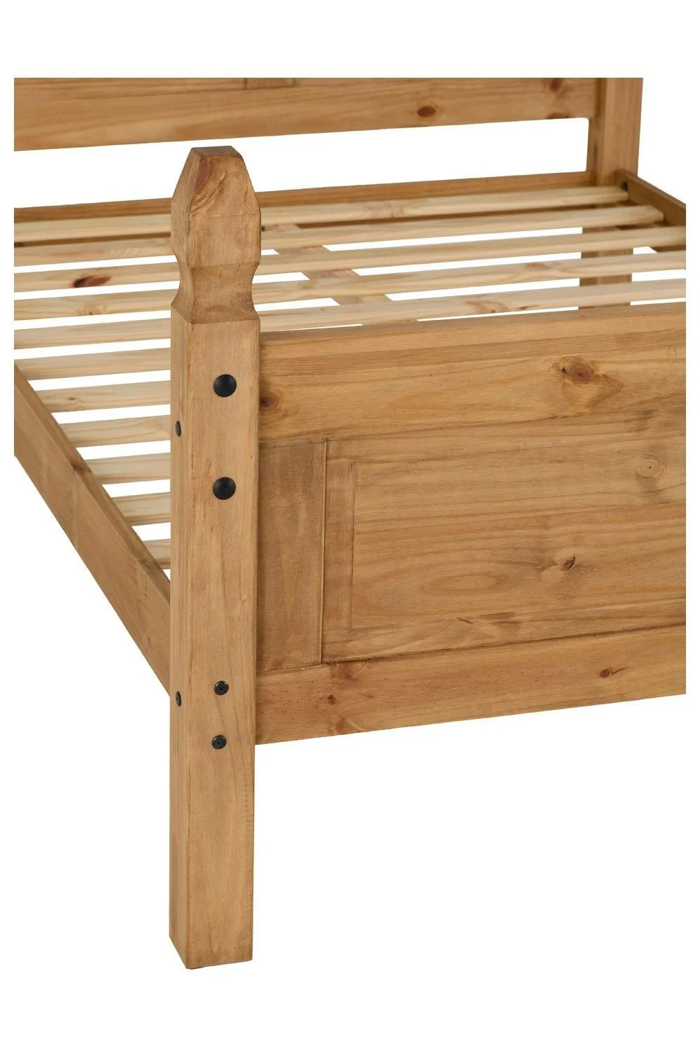 Seconique Corona 4'6" Double Bed High Foot End in Natural 4