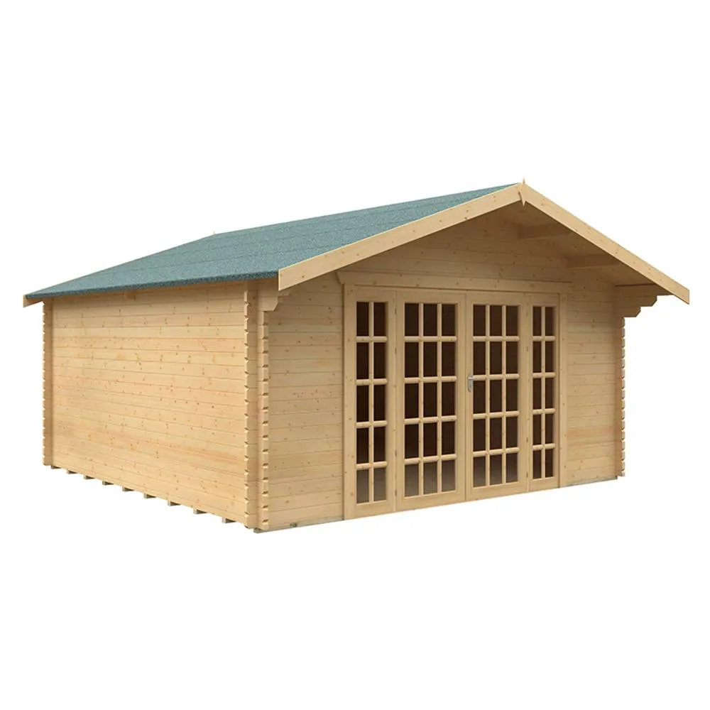 Buttercup Farm 16x16 Balmoral 44mm Cabin - L475 x W475 x H292.6 cm in Natural 1