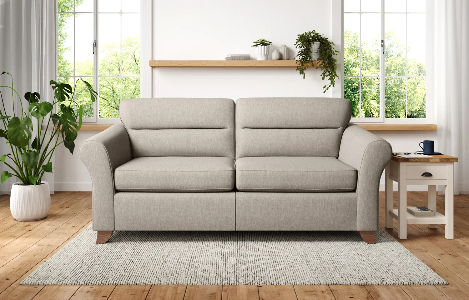 M&S Abbey Highback Large 3 Seater Sofa