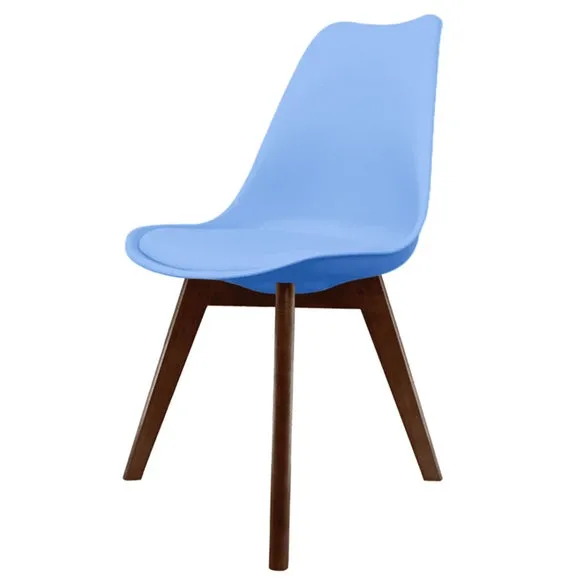 Fusion Living Soho Plastic Dining Chair with Squared Legs 2