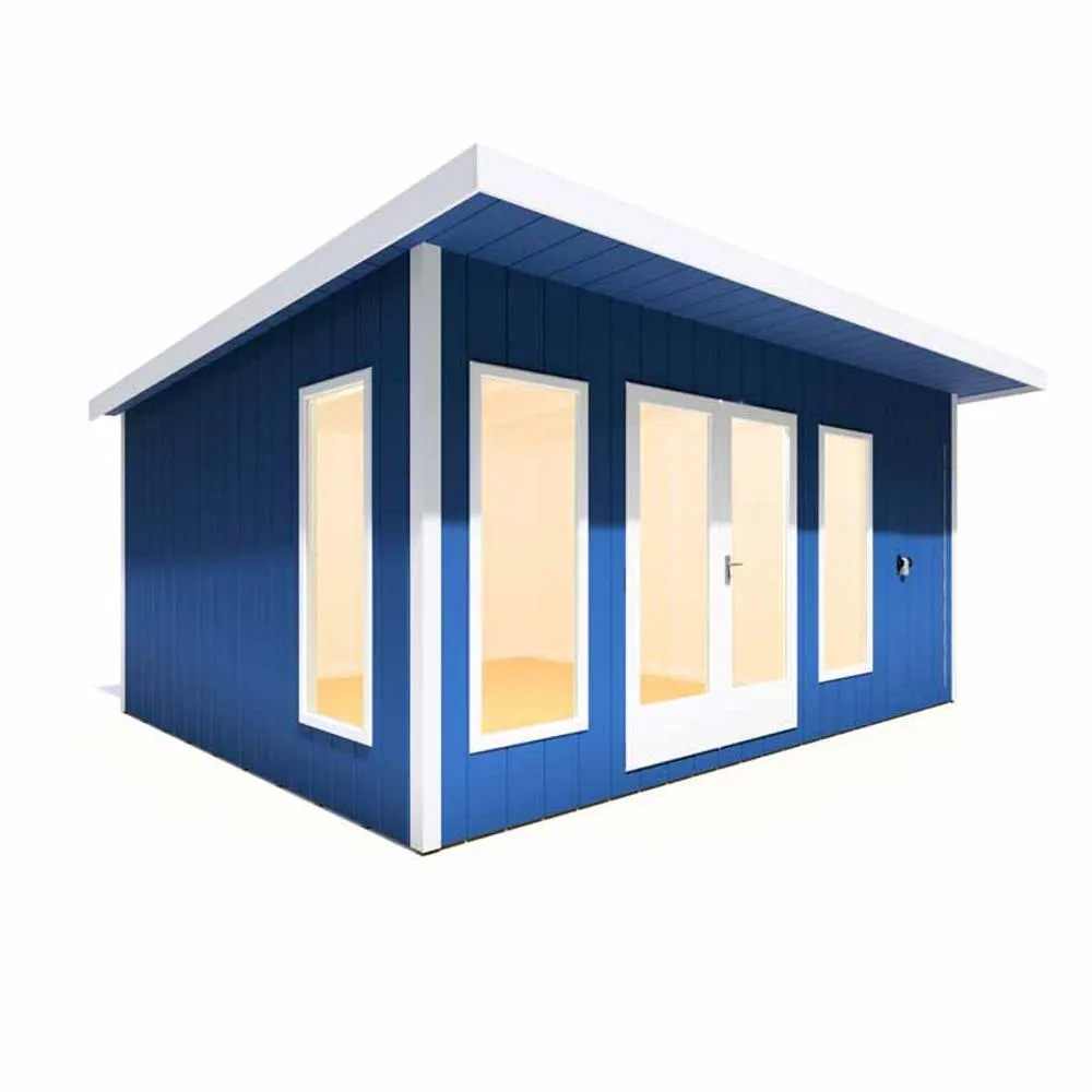 Shires Cali 16x12 Feet Pent 1 Garden Office - OSB/MDF - L456xW509.4xH246.1 cm in Light Brown 5