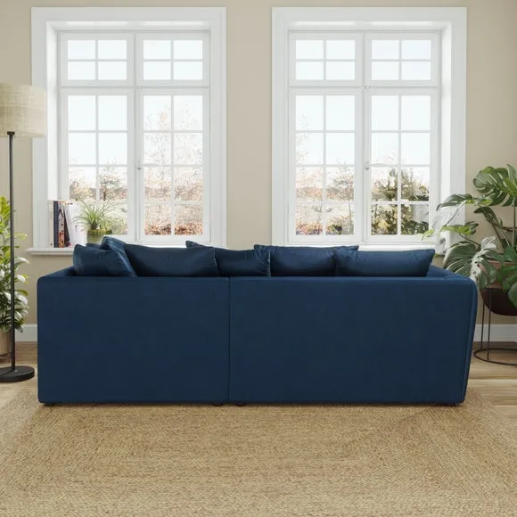 Blake Curved Arm Opulent Velvet Corner Chaise Sofa 3