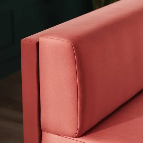 Mae Long Dining Bench, Matte Plush Velvet 3