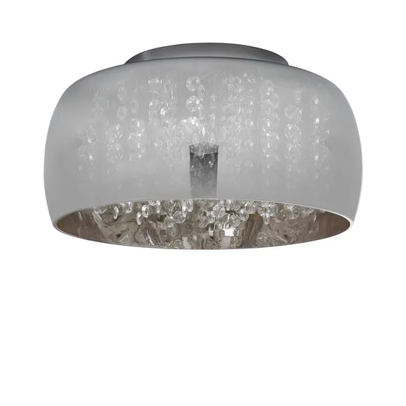 Seychelles Smoked Flush Ceiling Light 5
