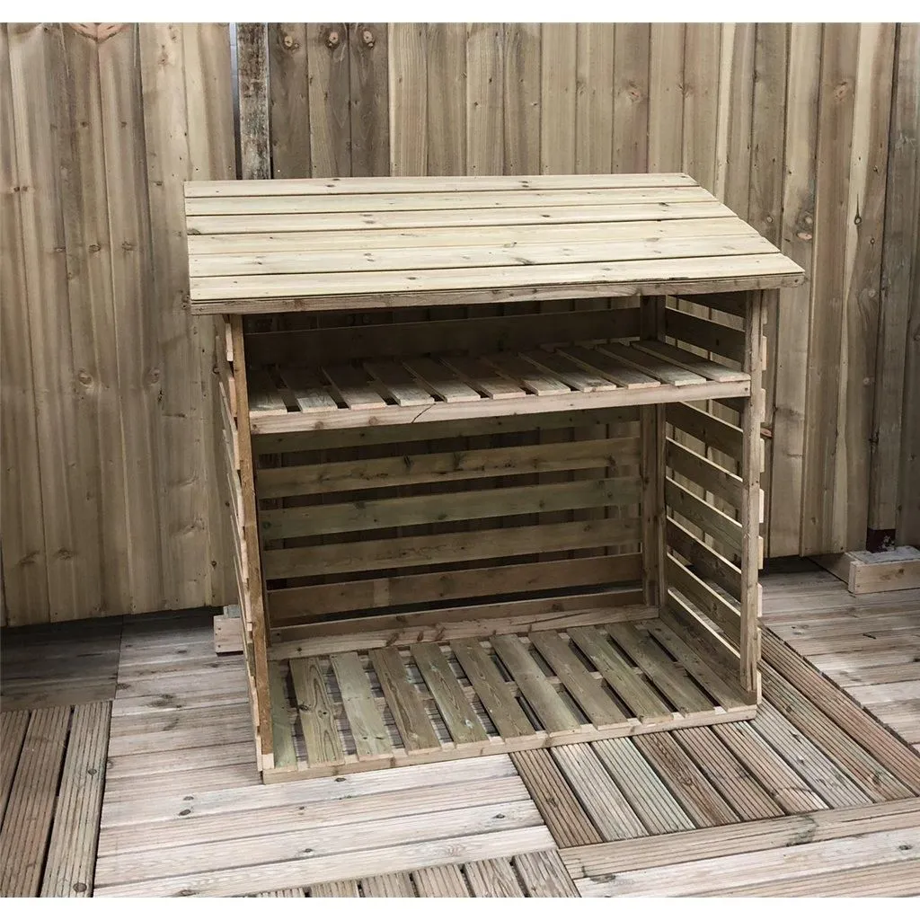 Marlborough 5 x 2 Pressure Treated Tongue & Groove Small Log Store in Natural