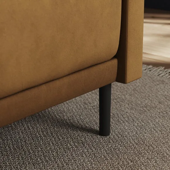 Mae Corner Dining Bench, Matte Plush Velvet 4