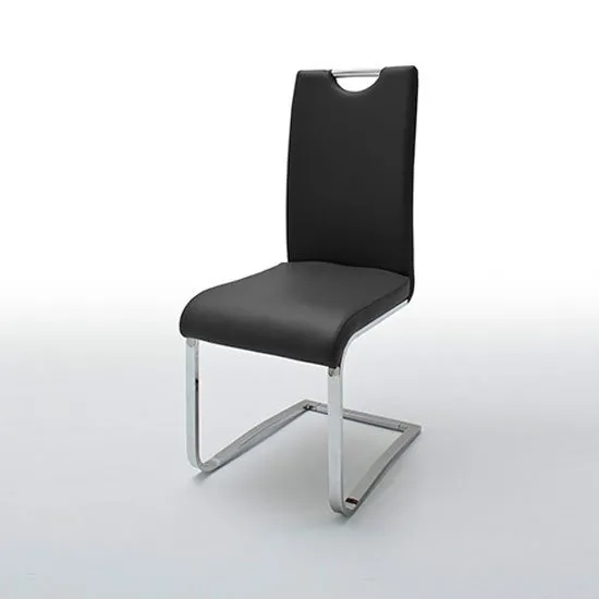 Louis Metal Swinging Black Dining Chair