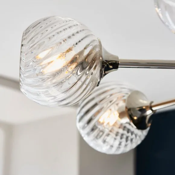Vogue Asher Art Deco 8 Light Adjustable Ceiling Light 3