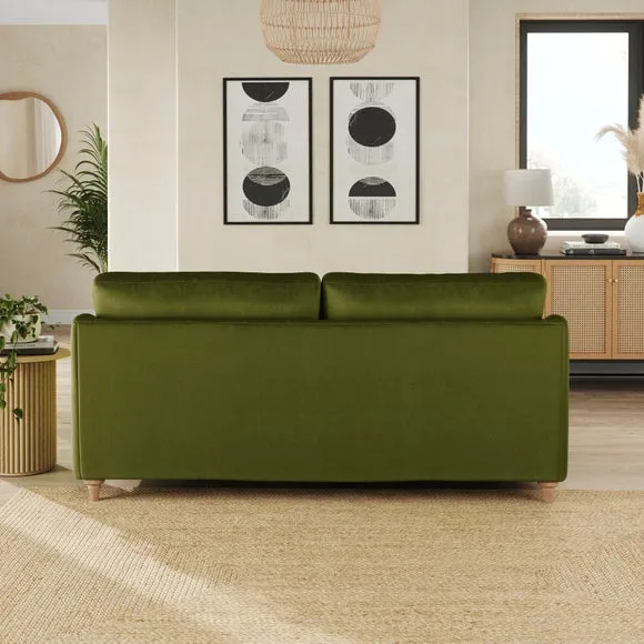 Hattie Matte Plush Velvet 3 Seater Sofa 3