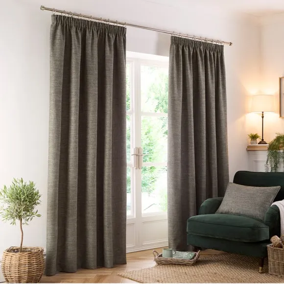Churchgate Swithland Herringbone Pencil Pleat Curtains 2
