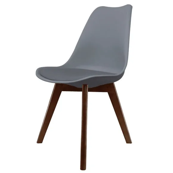 Fusion Living Soho Plastic Dining Chair with Squared Legs 2
