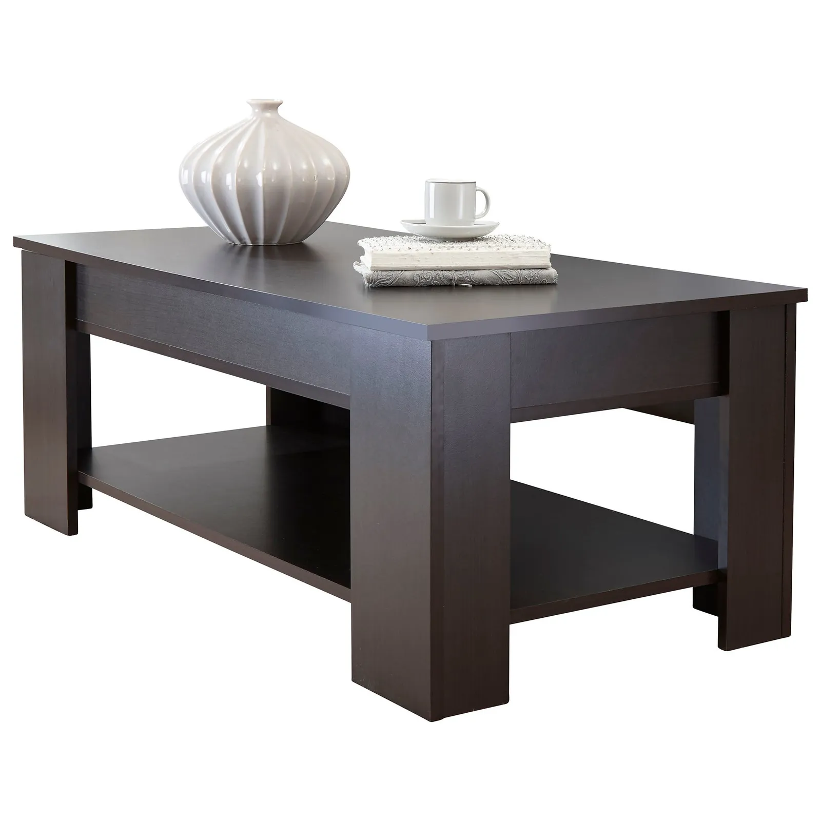 Lift Up Coffee Table Dark Brown
