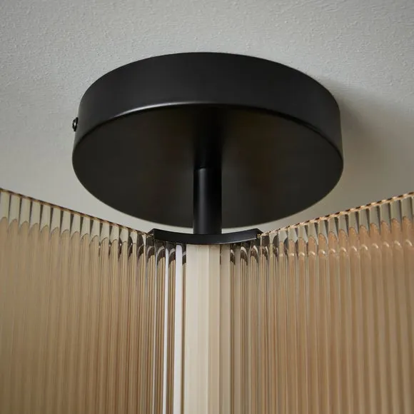 Milan Ribbed LED Ceiling Light 4