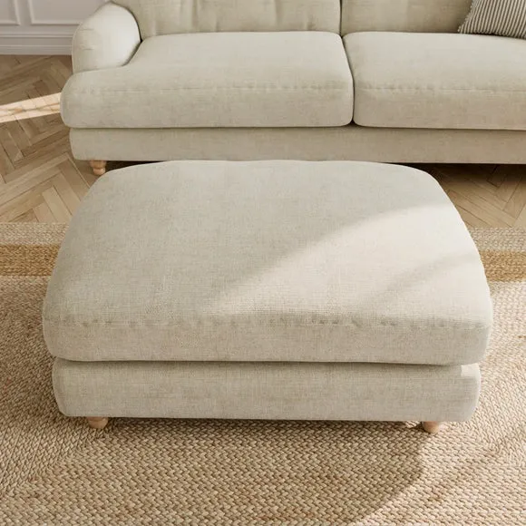 Martha Chunky Chenille Footstool 4